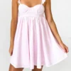 Women Summer Slip Dress Ruffle Sleeveless Corset A-line Dress Mini Dress Floral Solid Color Casual Loose Chic Sundress