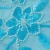 Women Sequins Beaded Flower Slip Dress Tie-up Backless Spaghetti Straps Summer Mini Dress for Party Holiday Casual