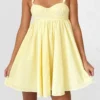 Women Summer Slip Dress Ruffle Sleeveless Corset A-line Dress Mini Dress Floral Solid Color Casual Loose Chic Sundress