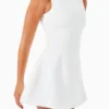 Women's Summer Mini Tank Dress Sleeveless Open Back Solid Color A-line Dresses Party Elegant Casual Sundress