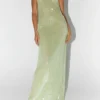 Women Shiny Sequins Dress Summer Draped Backless Spaghetti Strap Party Dress for Vacation Cocktail Beach Streetwear
